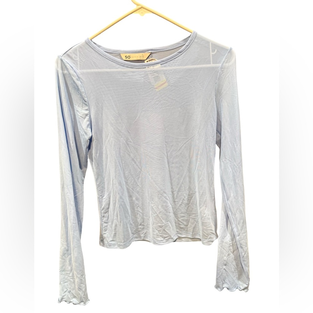 SO Women's Sky Blue Long Sleeve Tee